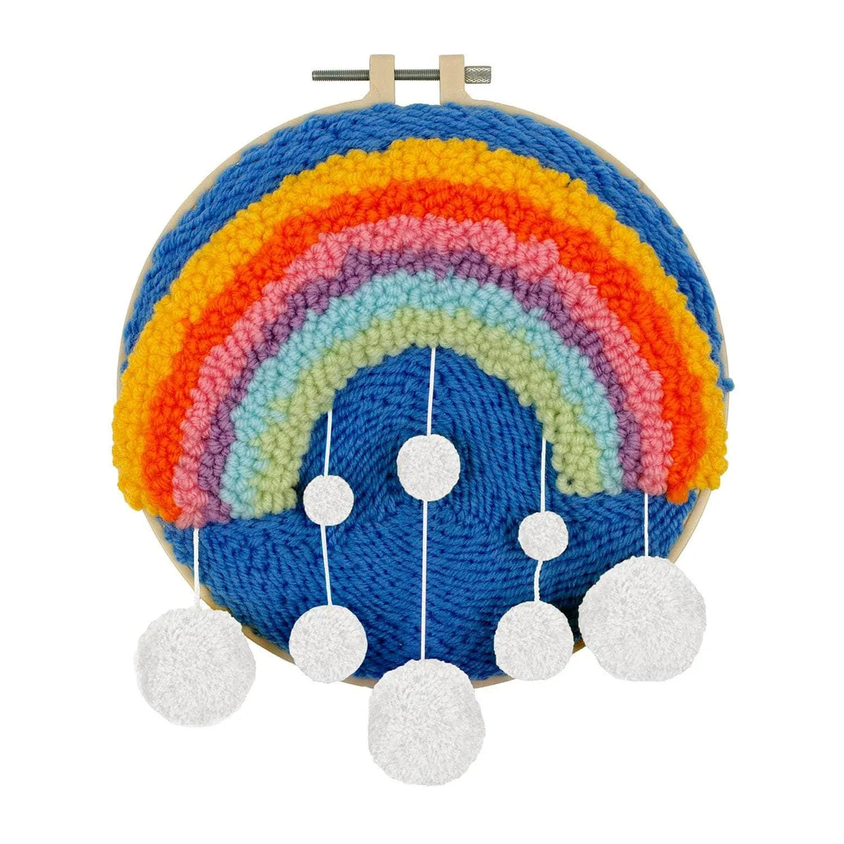 Punch Needle Kit 8" Hoop - Rainbow